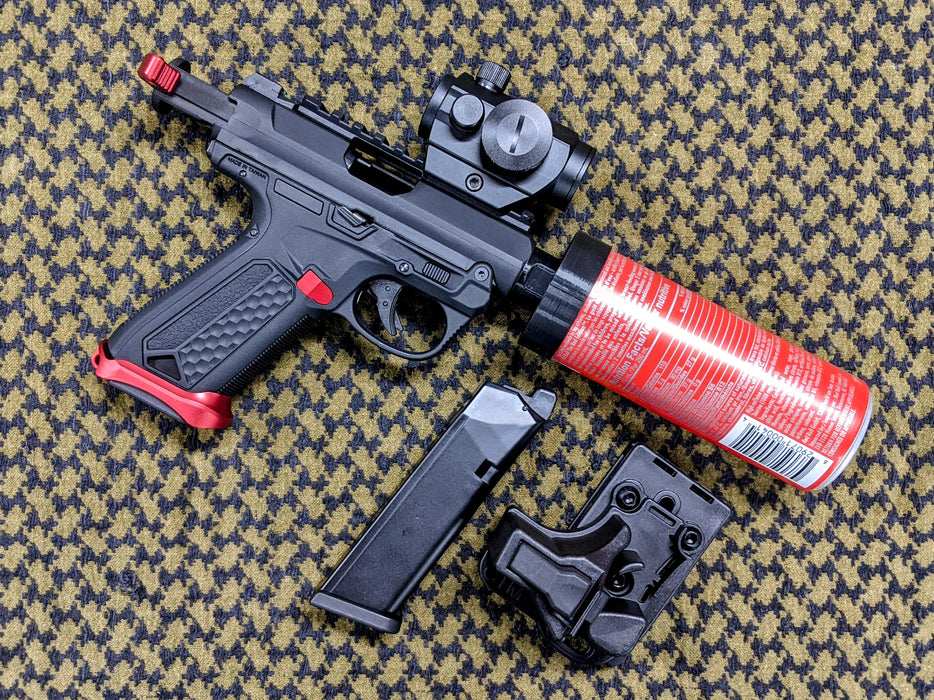 [Custom Build] Action Army AAP-01 Assassin Gas Blowback Airsoft Pistol - Red & Black