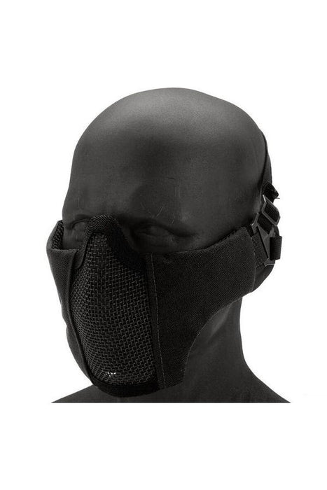 Krousis Face Padded Carbon Steel Half Mesh Mask