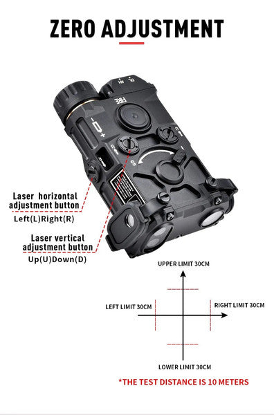 WADSN ET OGL PEQ Box Red Laser & Flashlight w/ Pressure Switch
