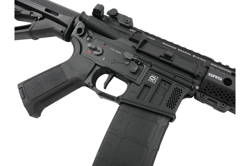 Raven Evolution ELITE Type Zero SRS 10'' Carbine AEG Airsoft Gun w/ AR220 Extra Magazine (Black)