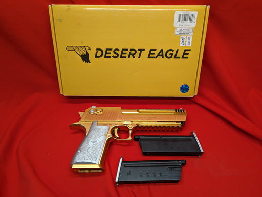 Used Cybergun / WE Tech Magnum Research Licensed Desert Eagle Gas Blowback Airsoft Pistol Bundle