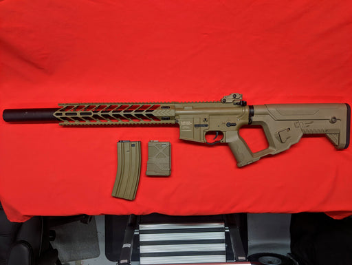 Used Lancer Tactical Night Wing Alpha Stock AEG Airsoft Gun w/ Acetech AT-1000 Tracer Unit