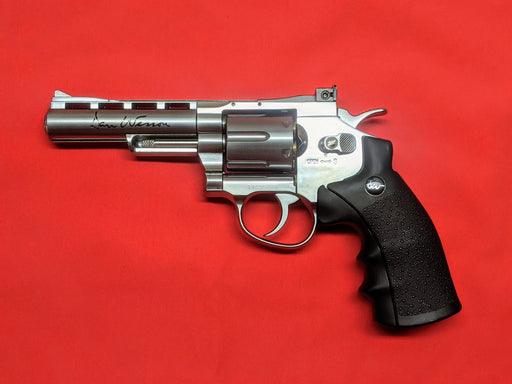 Used ASG Dan Wesson Licensed Magnum Style 4’’ Gas Non-Blowback Airsoft Revolver (Silver)