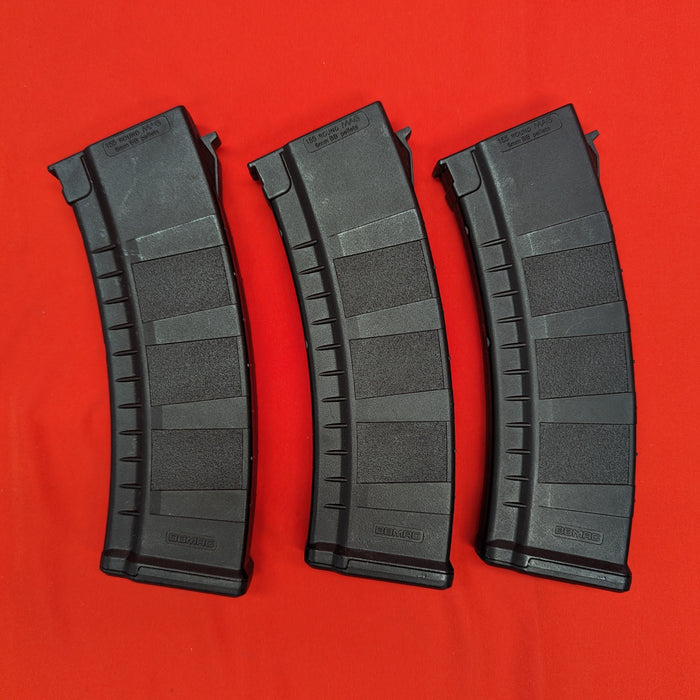 Used BlueBox AK74 155 Rounds Mid-Cap Airsoft Magazine (Pack of 3)