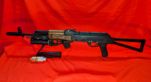 Used Double Bell AKS-74N AEG Airsoft Gun w/ GP-25 Grenade Launcher Bundle