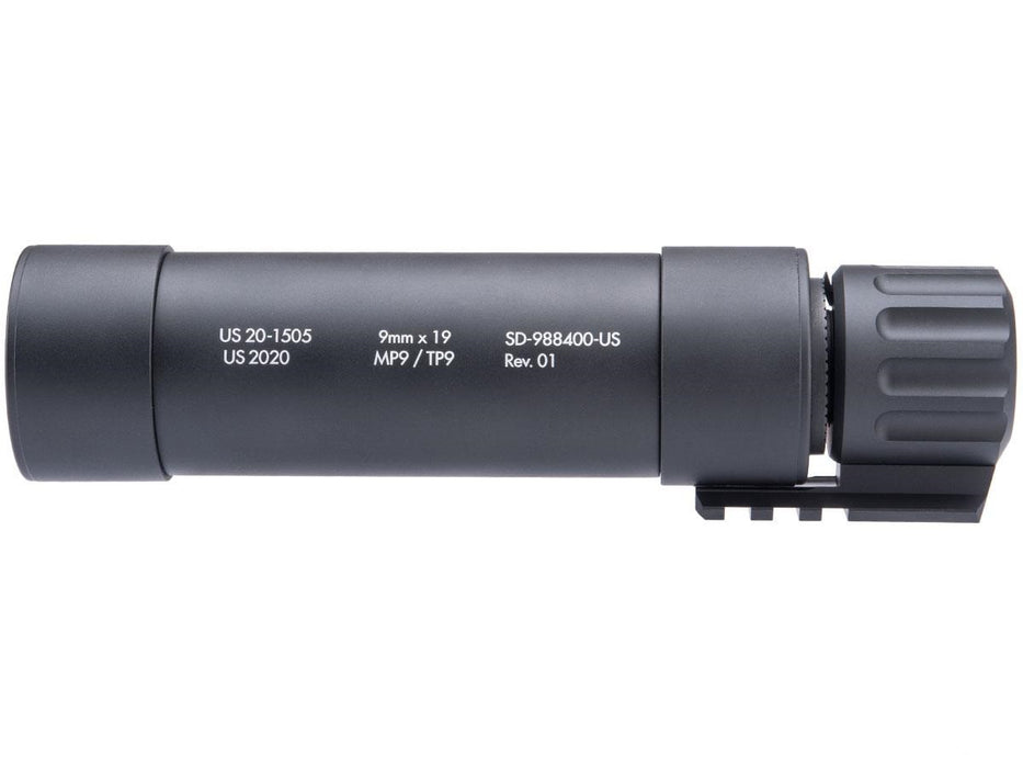 Angry Gun MP9 Quick Detach Airsoft Mock Suppressor w/ Tracer Unit