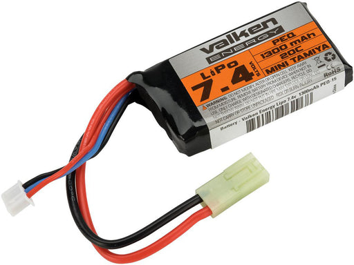 Valken 7.4v 1300mAh LiPo Brick Battery with Tamiya