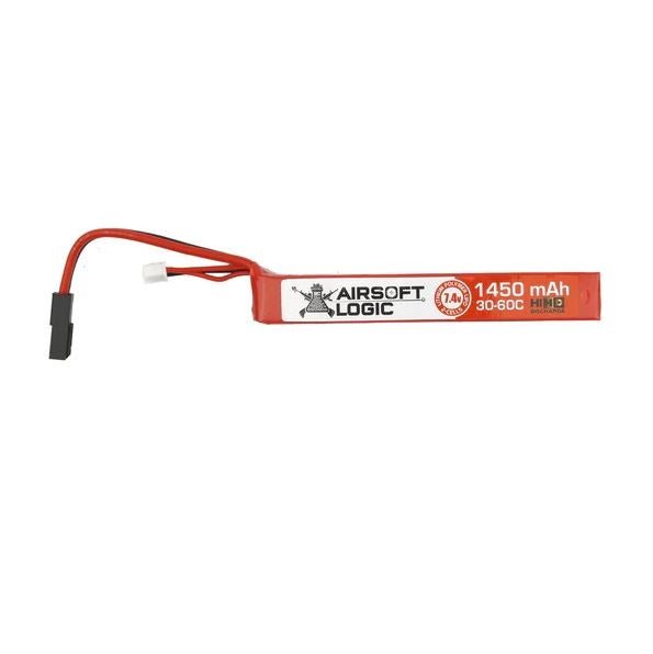 Airsoft Logic 7.4v 1450mAh High-Discharge LiPo Stick Battery