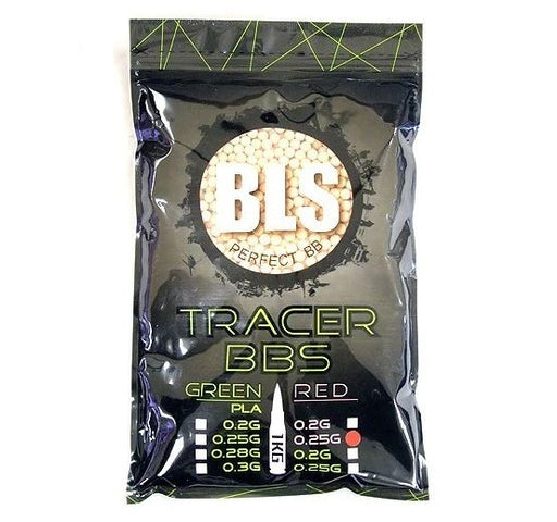 BLS Red Airsoft Tracer BBs 0.25g 4000 Rounds