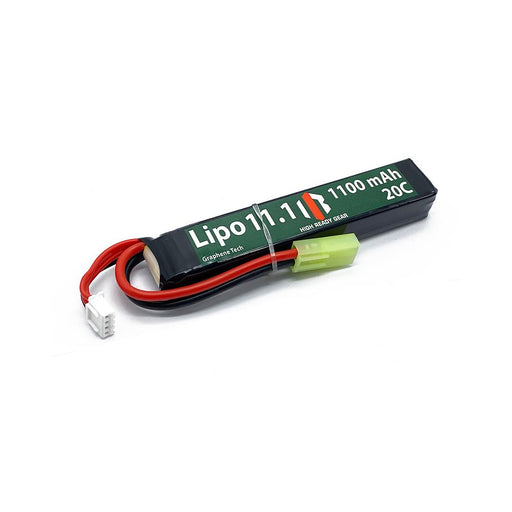 HRG Graphene 11.1v 1100mAh LiPo Stick Battery with Tamiya