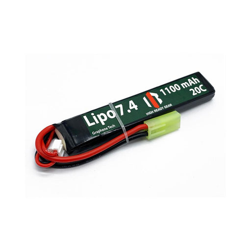HRG Graphene 7.4v 1100mAh Lipo Battery Stick with Tamiya