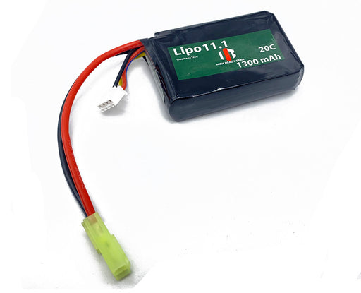 HRG Graphene 11.1v 1300mAh LiPo Brick Battery with Deans (T-Plug)