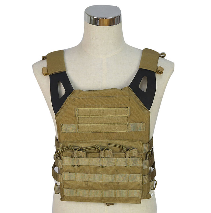 WoSport JPC Style Plate Carrier with SAPI Dummy Plates (Coyote Brown)