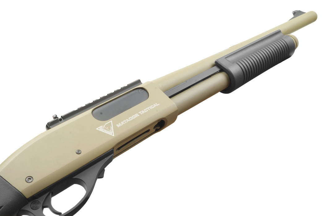 Matador Tactical TSG Charger M870 Gas Airsoft Shotgun (Dark Earth)