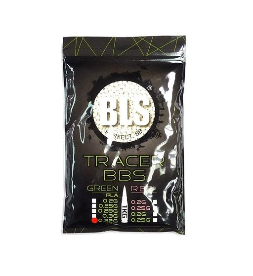 BLS Green Bio Airsoft Tracer BBs 0.32g 3100 Rounds