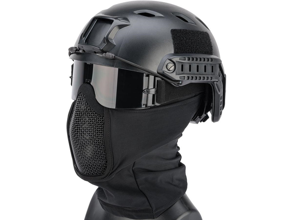 Matrix Shadow Fighter Balaclava with Integrated Mesh Mask