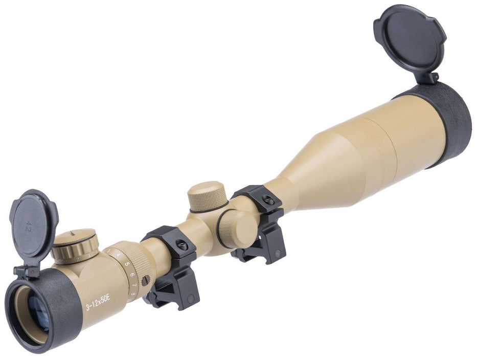 Matrix 3-12x50 Illuminated Sniper Scope (Tan)