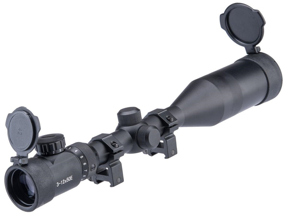 Matrix 3-12x50 Illuminated Sniper Scope (Black)