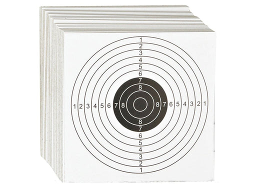 6mmProShop Airsoft Stiff Card Paper Target with Scoring